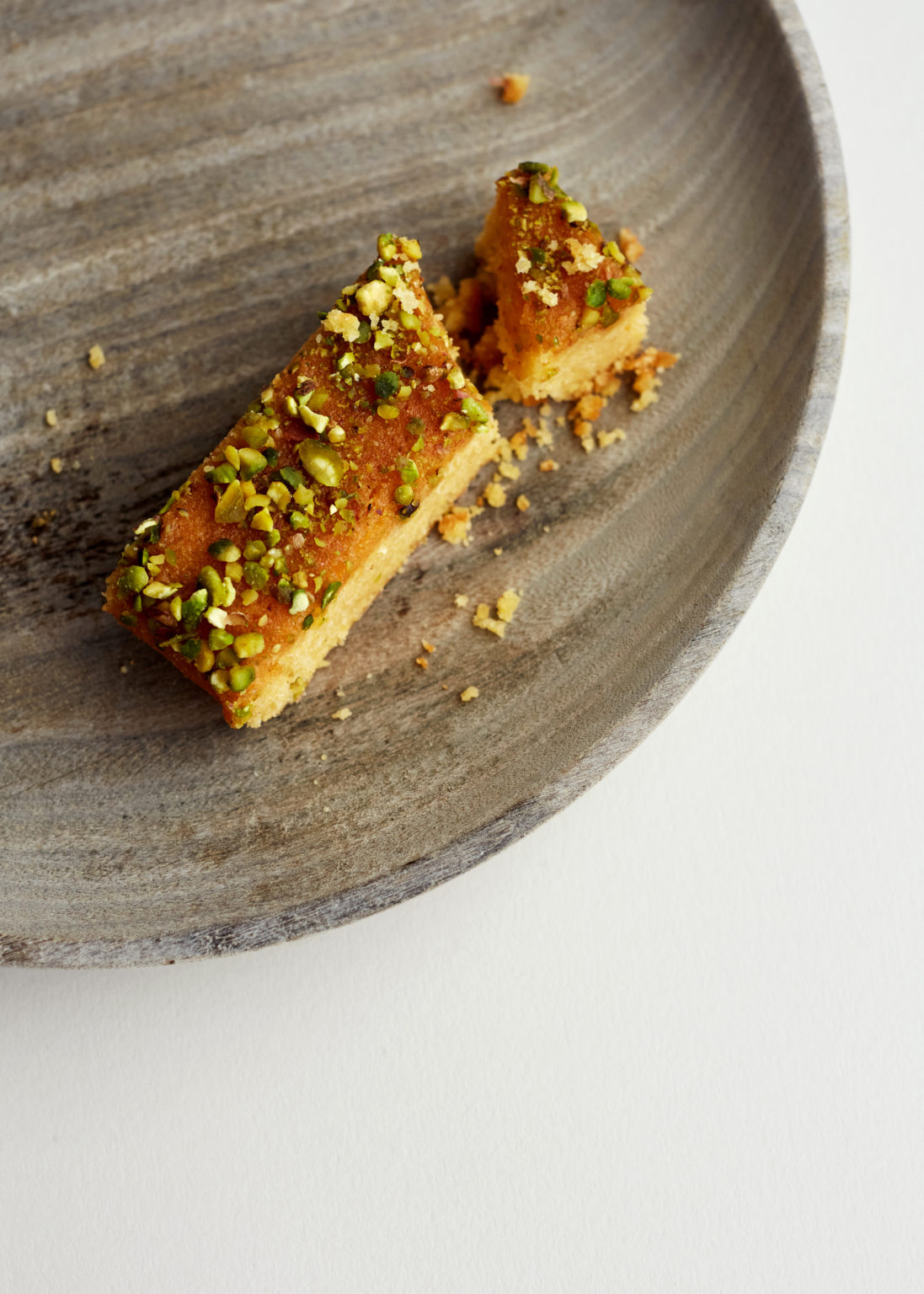 Lemon Polenta & Pistachio Traybake (Gluten Free) LBP Bakeries